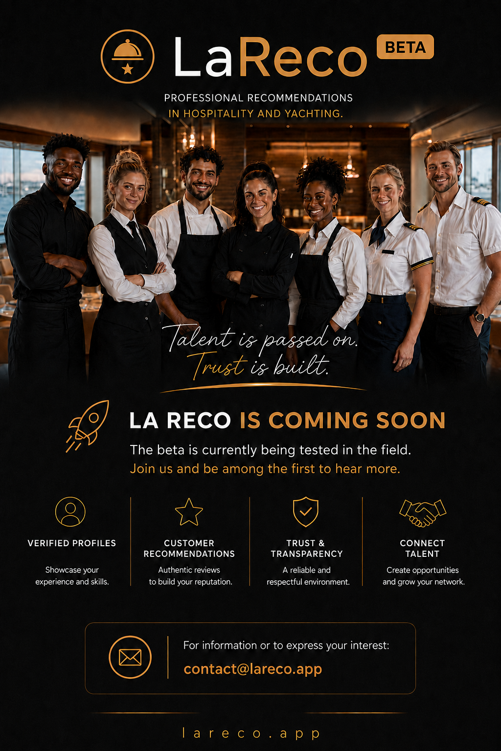 LaReco — Professional recommendations in hospitality and yachting